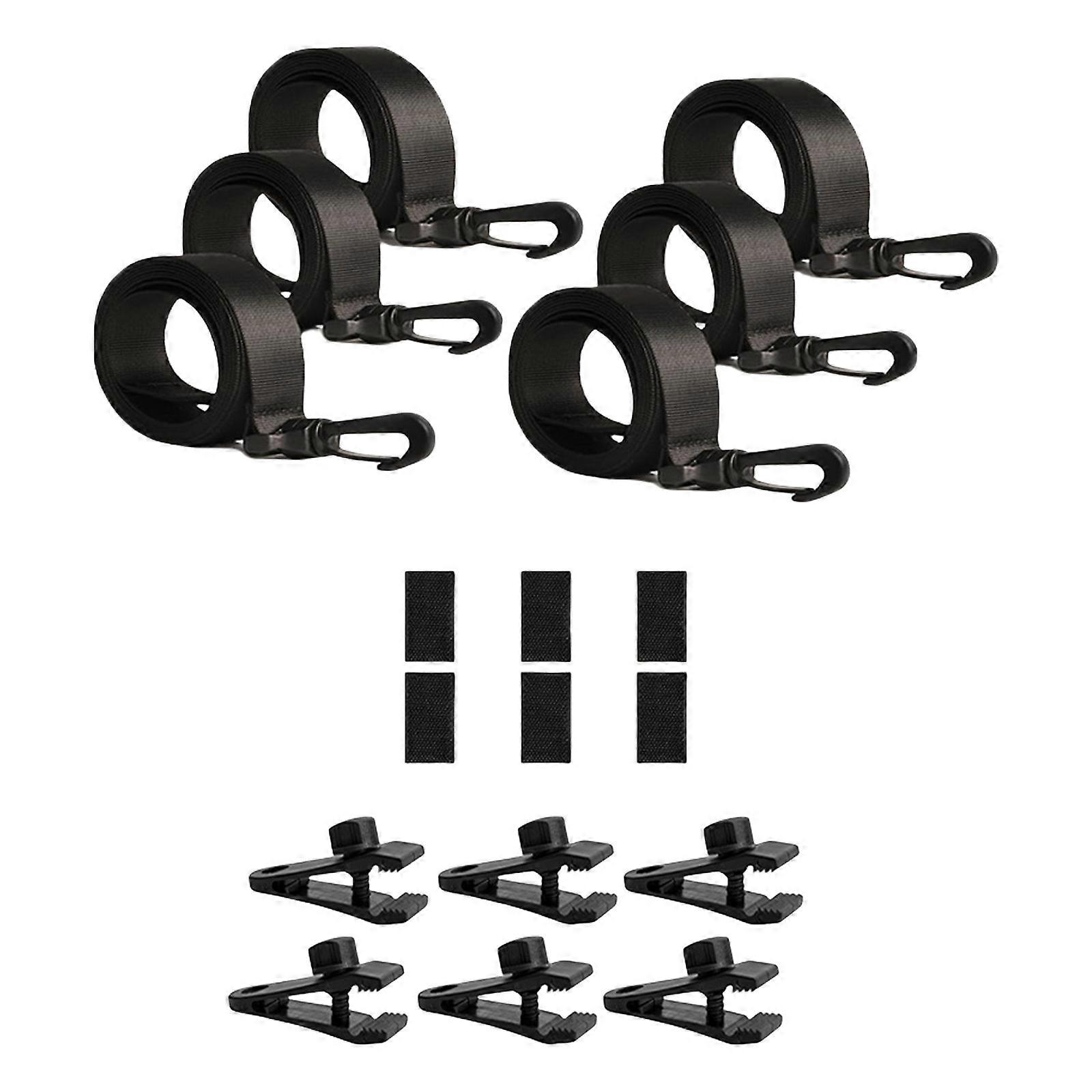 6 db-os napelemes takarópánt, napelemes takaró orsó rögzítőkészlet, erős tapadású, talajra szerelhető úszótakaró pántrögzítő, tartós, többszínű