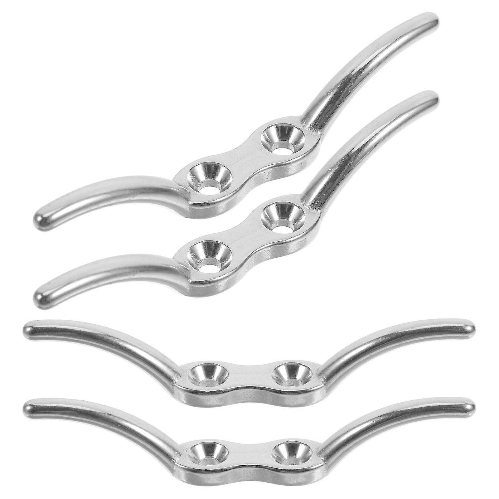 Cord Management 4Pcs Stainless Steel Blind Cord Cleats For Window Blinds And Curtain Safety Secure Installation