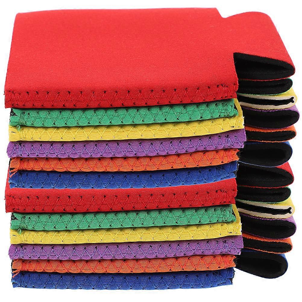 12Pcs Assorted Color Insulated Beer Can Sleeve Covers for Reusable Use
