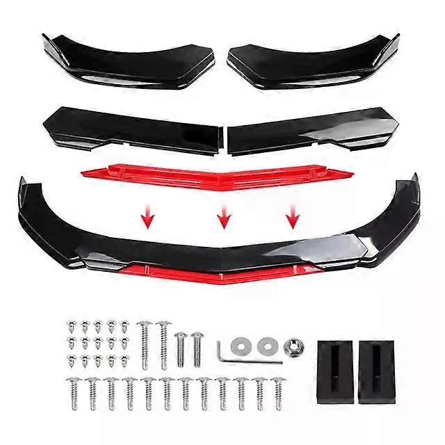 Car Bumper Gloss Front Shovel Chin Spoiler Splitter General Motors Modified Front Lip Anti Scratch Strip Collision Avoidance