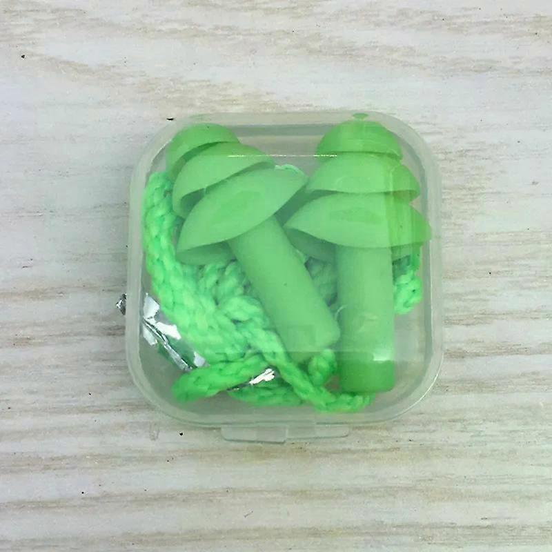 1 קופסה חדשה אטמי אוזניים נוחות להפחתת רעש סיליקון רך אטמי אוזניים לשחייה אטמי אוזניים סיליקון מגן לשינה