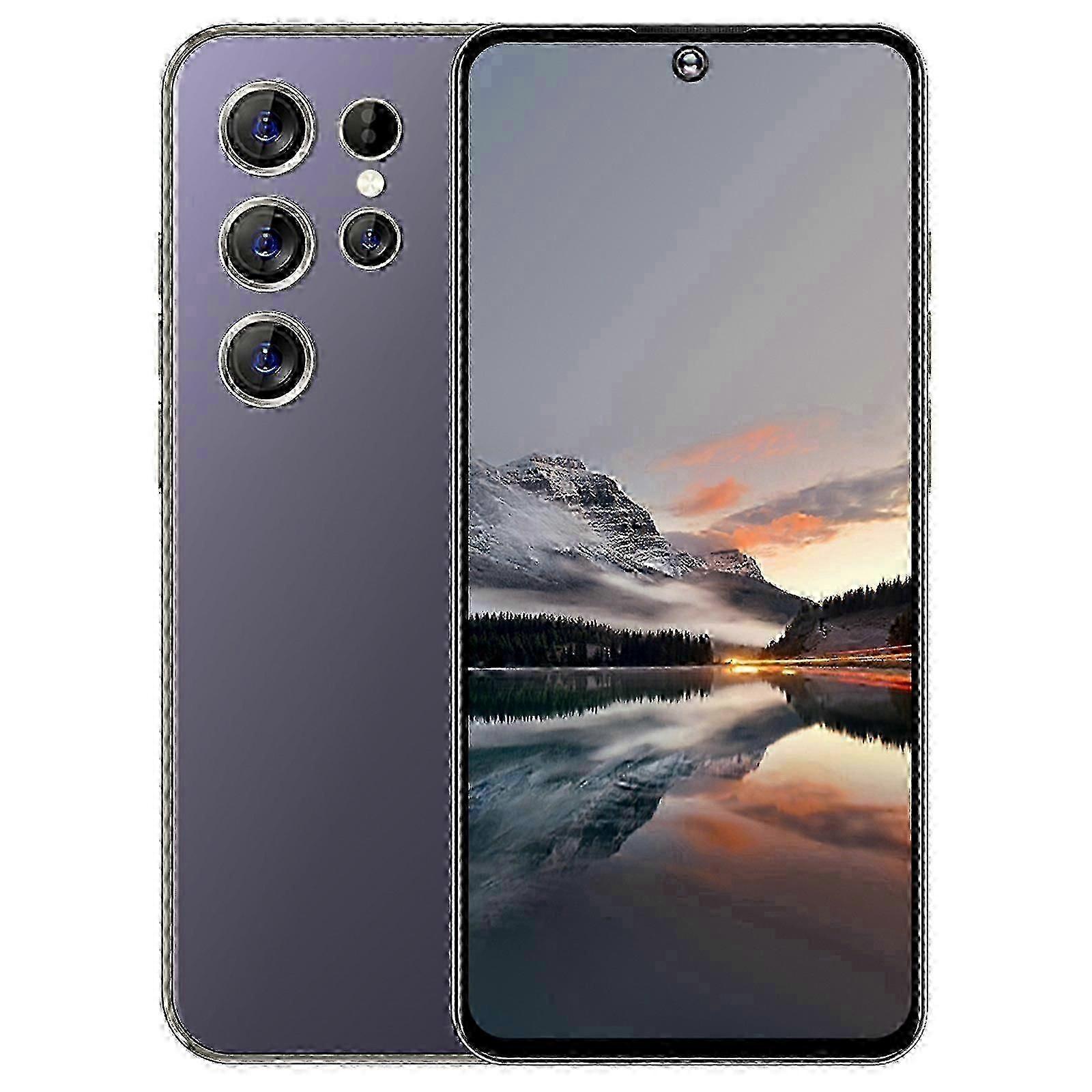 Smartphone S24, écran HD 6,8 pouces, emplacement pour carte mémoire 2 Go + 16 Go, batterie 3000 mAh, extension de mémoire possible jusqu'à 128 Go, déverrouillage facial, nouveauté 2025