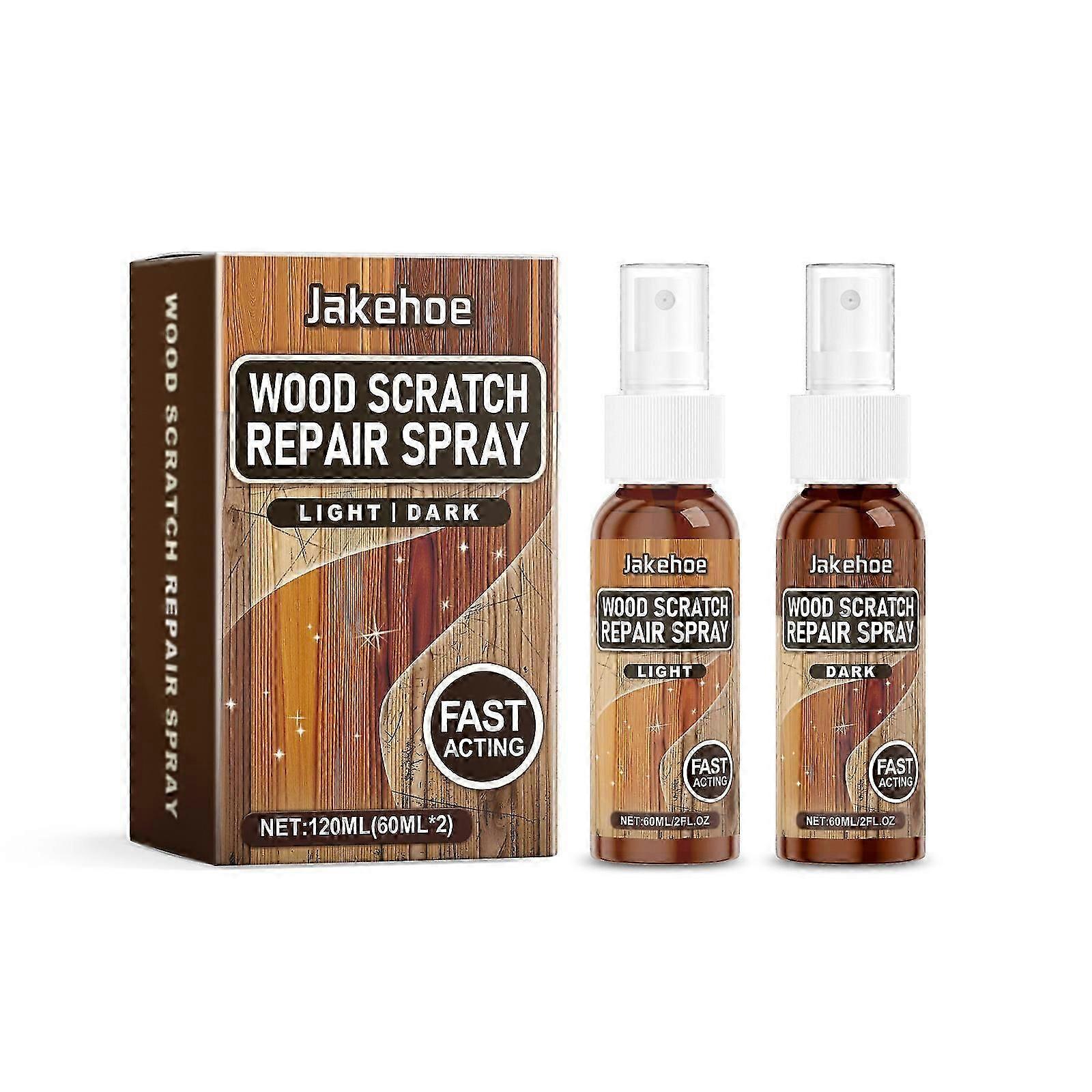 Wood Floor & Furniture Scratch Repair Spray - Quick, Easy, Durable Reconditioning Solution for Wood Surfaces & Dents