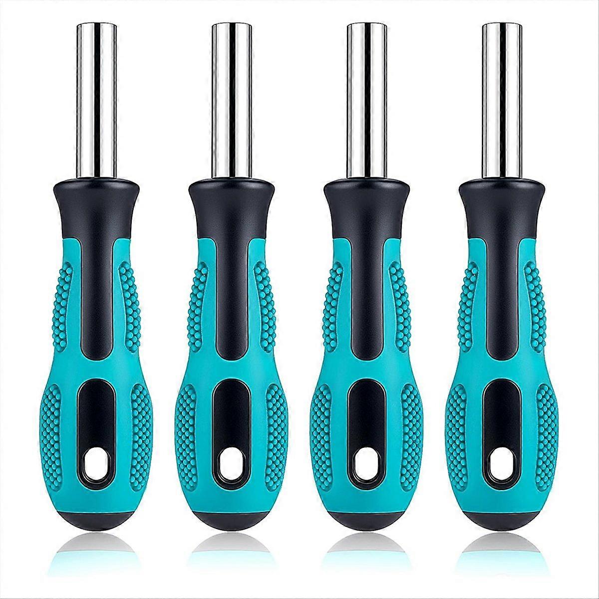 4 PCS Bit Driver Handle, 1/4 Driver Handle Magnetic Screwdriver Bit Drivers Magnetic Bits Holder Screwdriver Handles