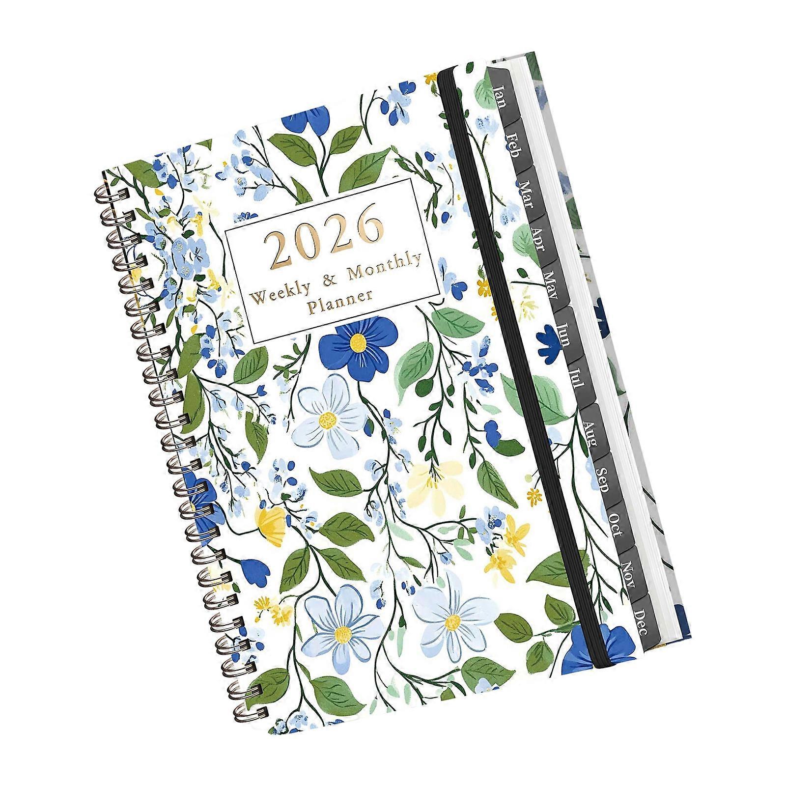 2026 Work Life Planner Travel Journal Schedule Notebook Compacts Size Task Tracking Systems Smooth Writing Experience Multicolor