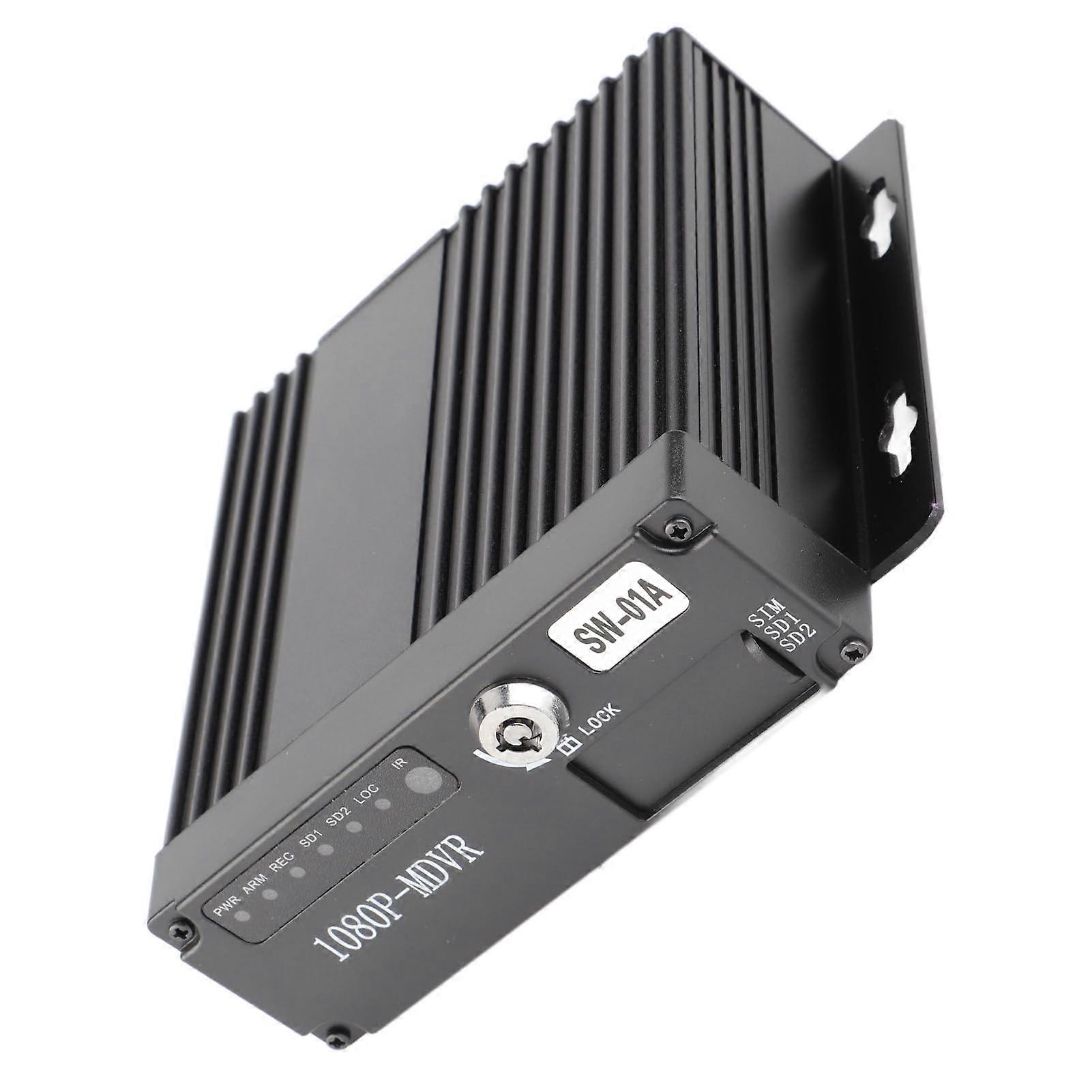 4CH HD Car DVR Vehicle Video Recorder 1080P AHD System with Dual HDD SD Storage