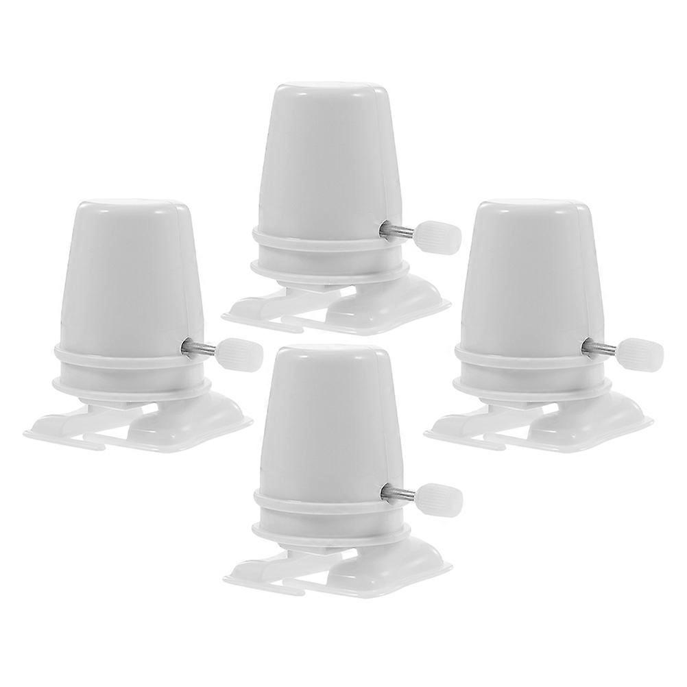 Replacement Clockwork Walking Toy Wind-Up Mechanism 4Pcs White Plastic Set