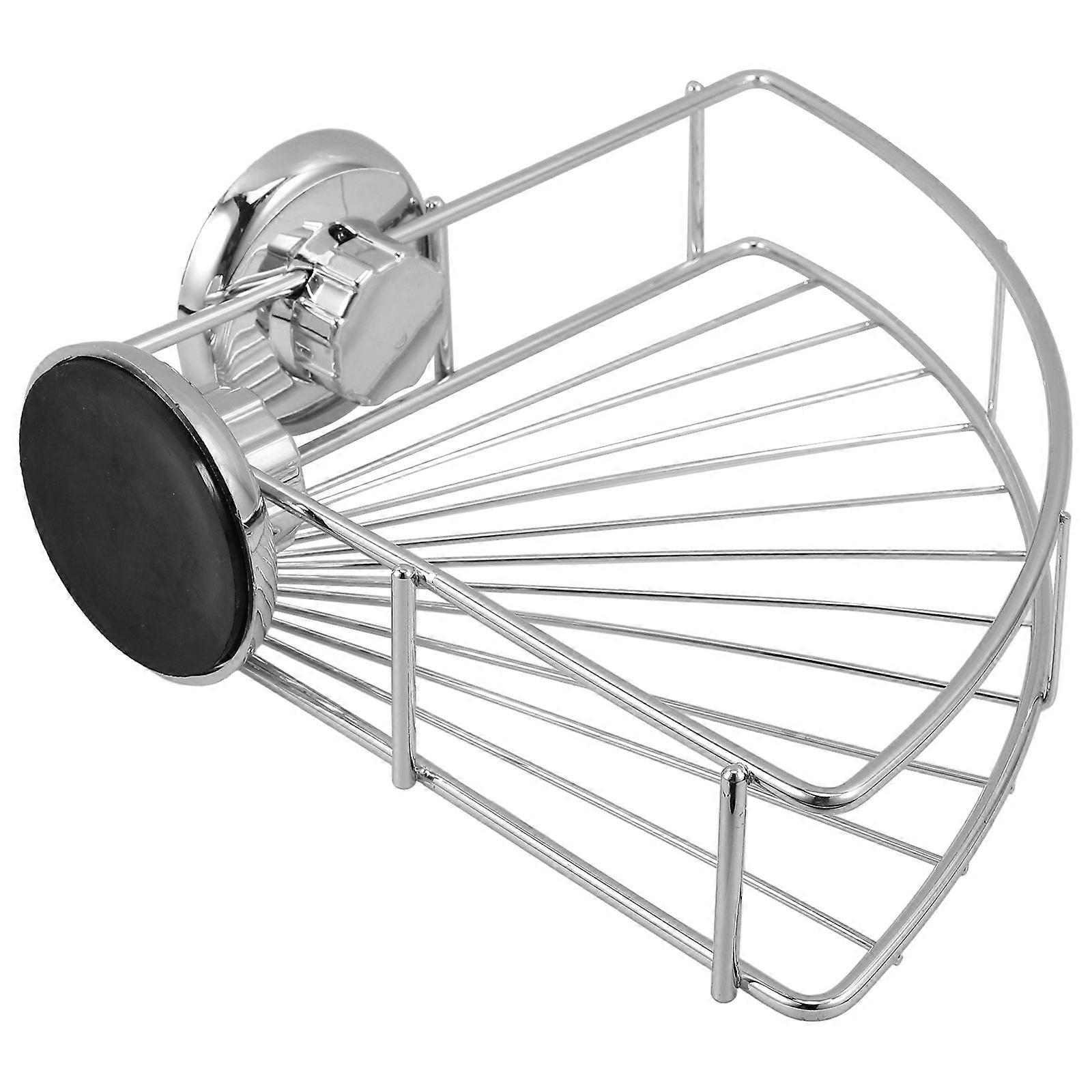 Bath Organizer Fan-Shaped Suction Basket for Soap Storage 3Pcs