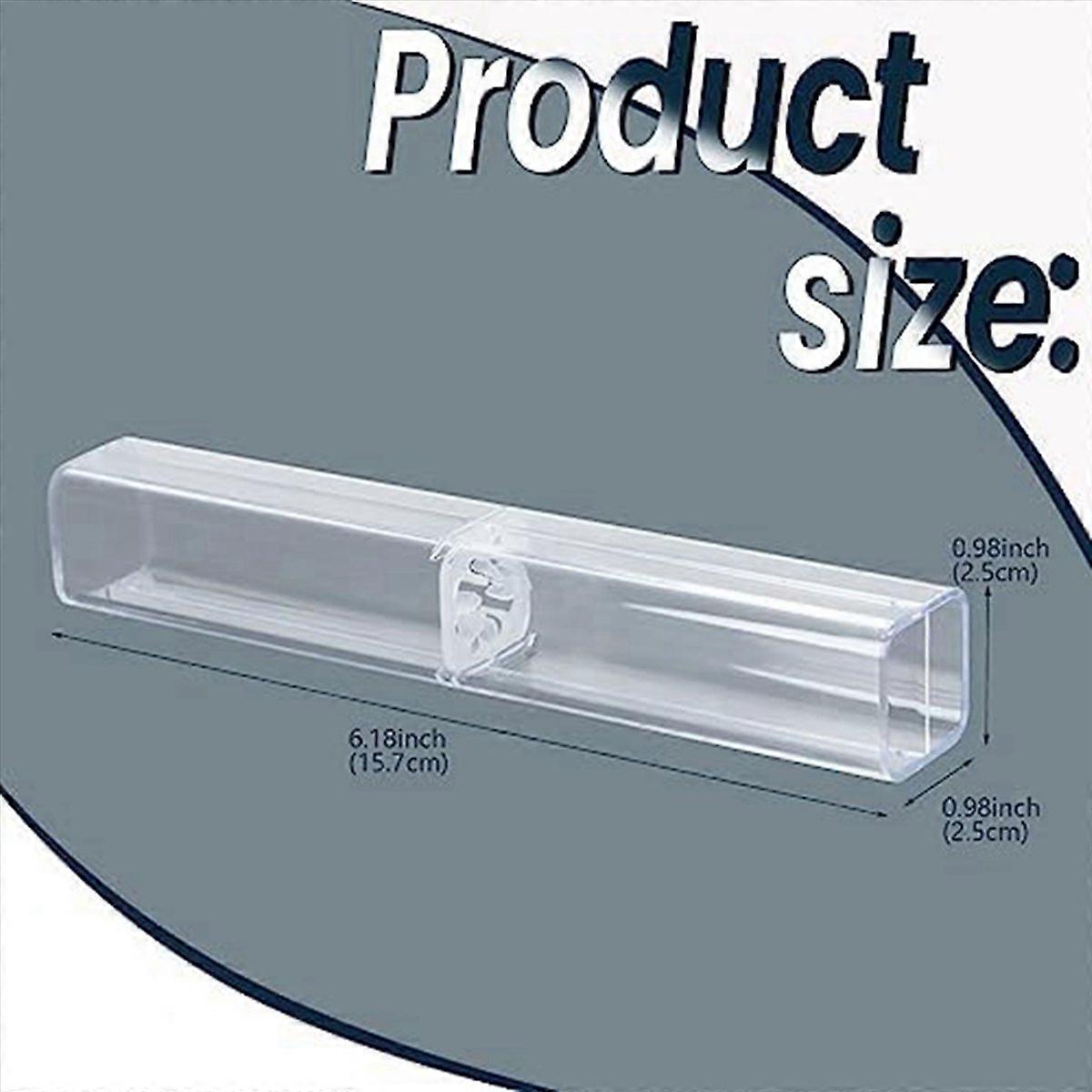 25Pcs Clear Pencil Case, Reusable Pen Gift Box Empty Plastic Pen Box