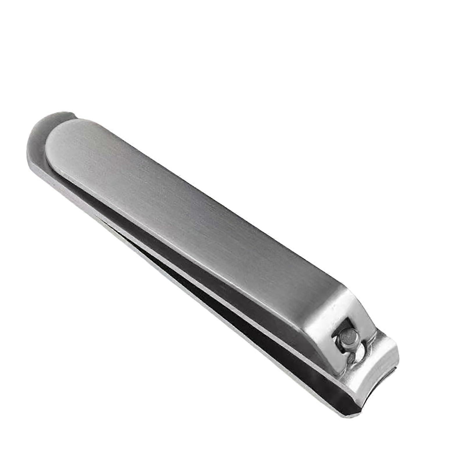 Stainless Steel Nail Clipper with 360° Rotating Handle and Precision Offset Cutting Edge for Fingernails and Toenails