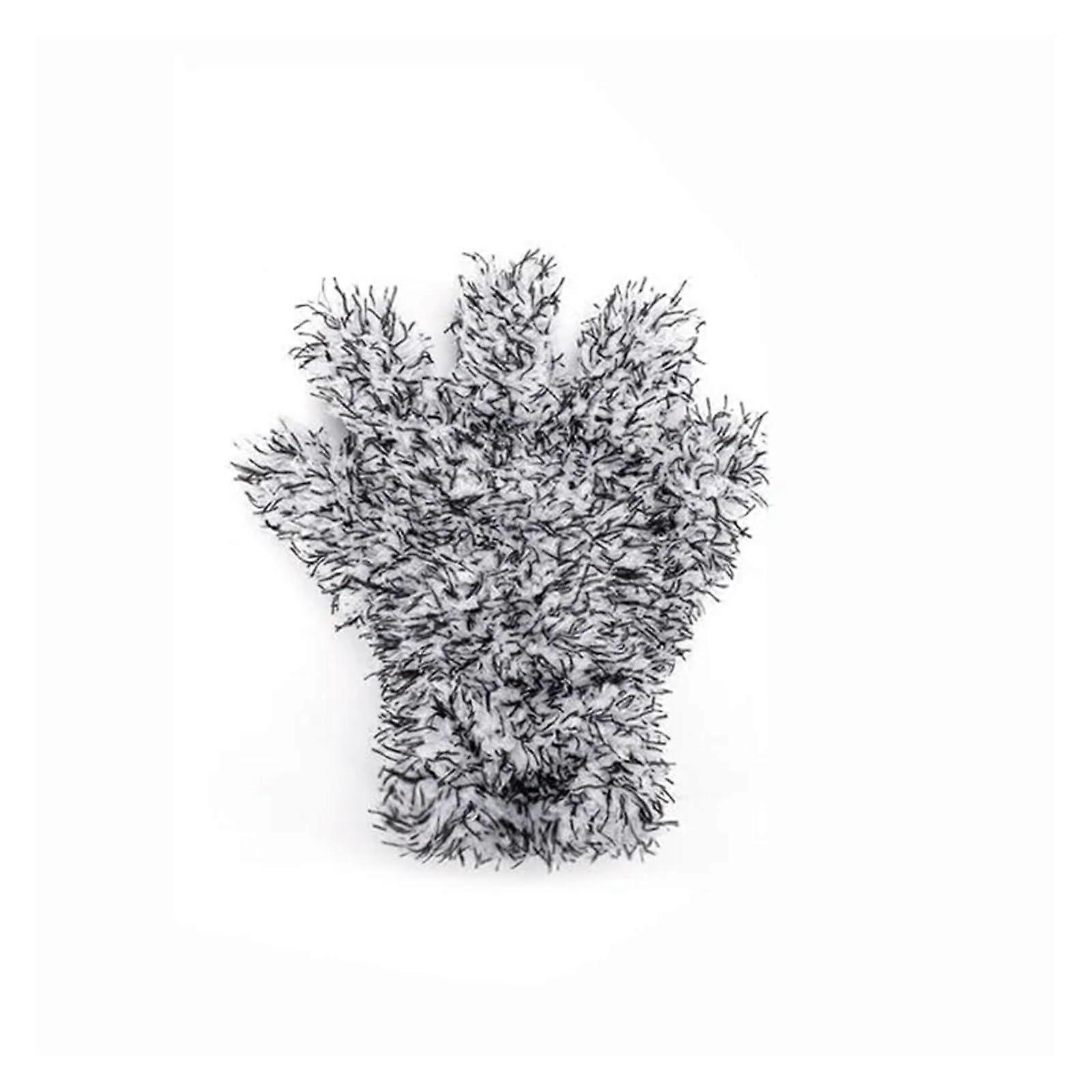 Car Cleaning Gloves with Precision 1.5 Finger Design, Wet and Dry Scratch Detailing Mitt Grey