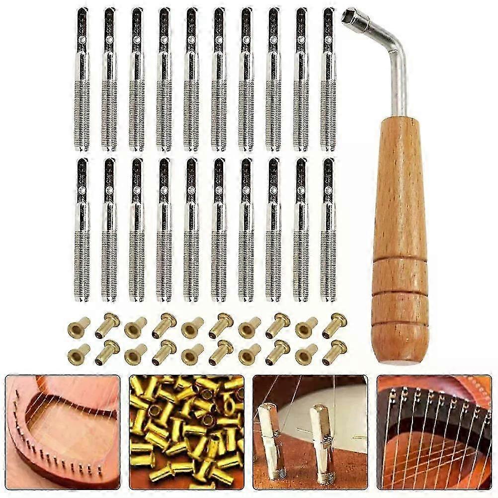 Durable Lyre String Pegs Professional Lyre Harp Part Replacement Accessories Musical Instruments Metal Strings Stud Fixing For