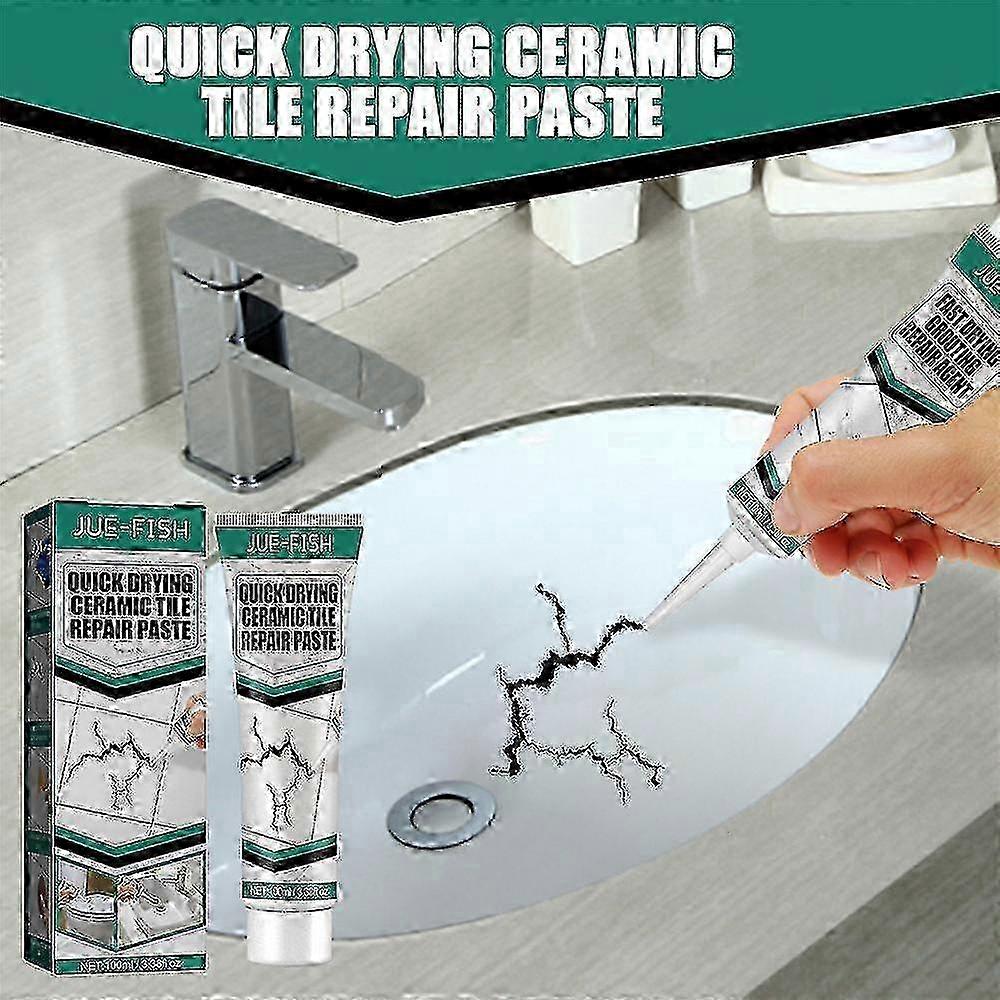 Fast-Drying Adhesive Paste for Repairing Tile and Marble Cracks - 100ml