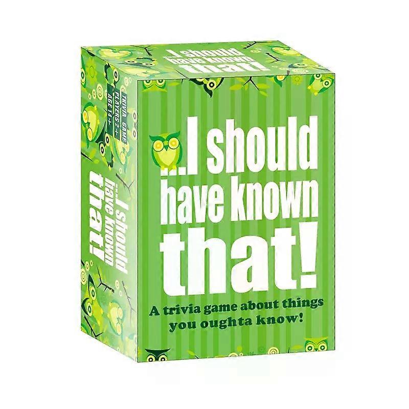 I should have known that! Trivia Card Game 400+ Questions Perfect for Family Game Night and Parties