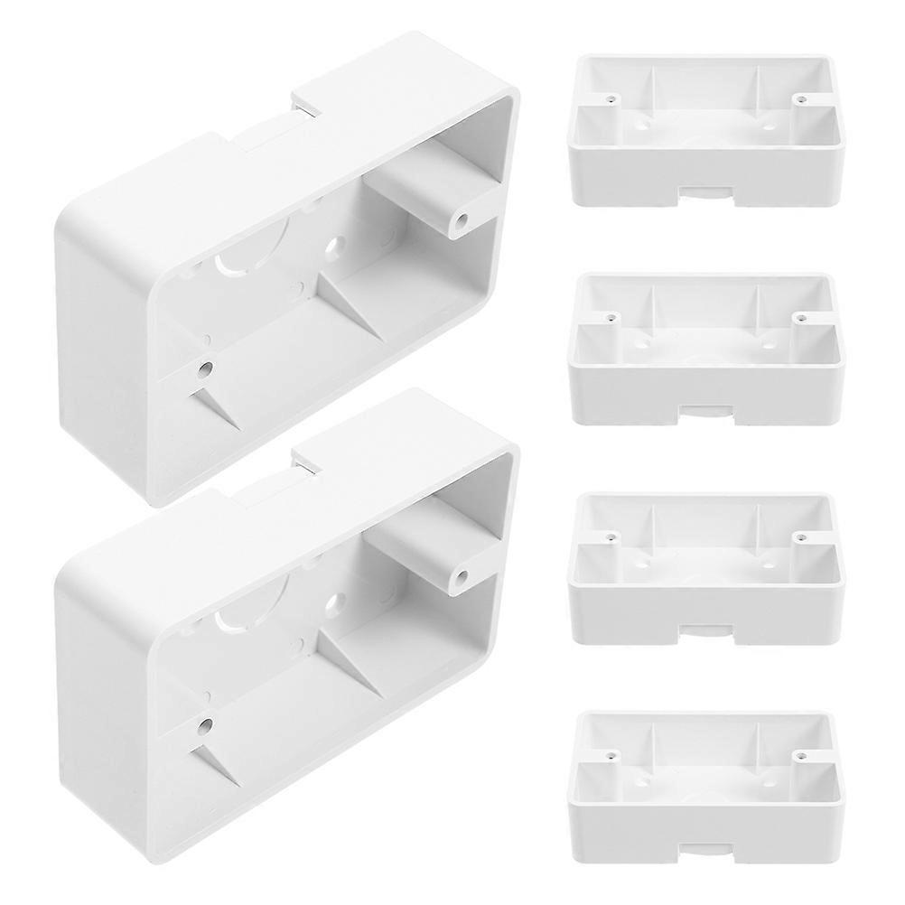 Wall Mounted Junction Box Plastic for Electrical Outlet 6Pcs for Home