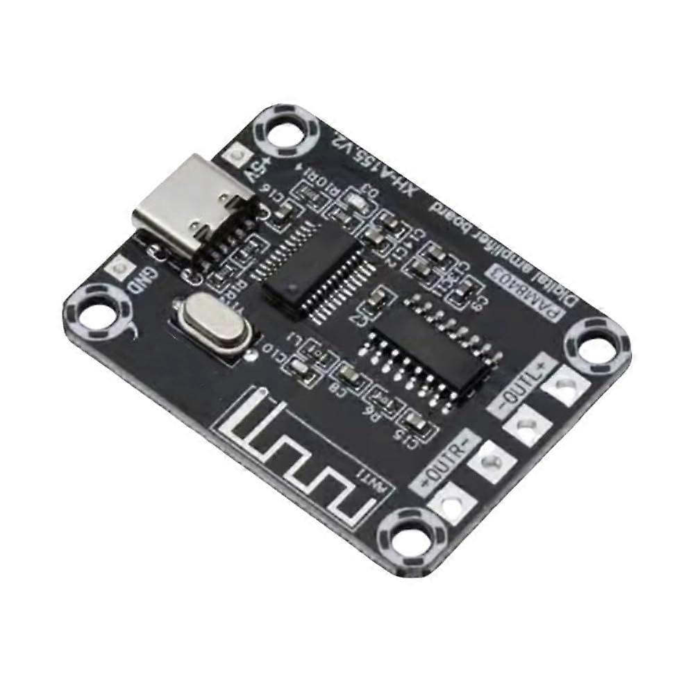 XH-A155 Mini Digital Amplifier Board PAM8403 Bluetooth Amplifier Dual 5W Type-C Powered Ultra Clear Sound Quality