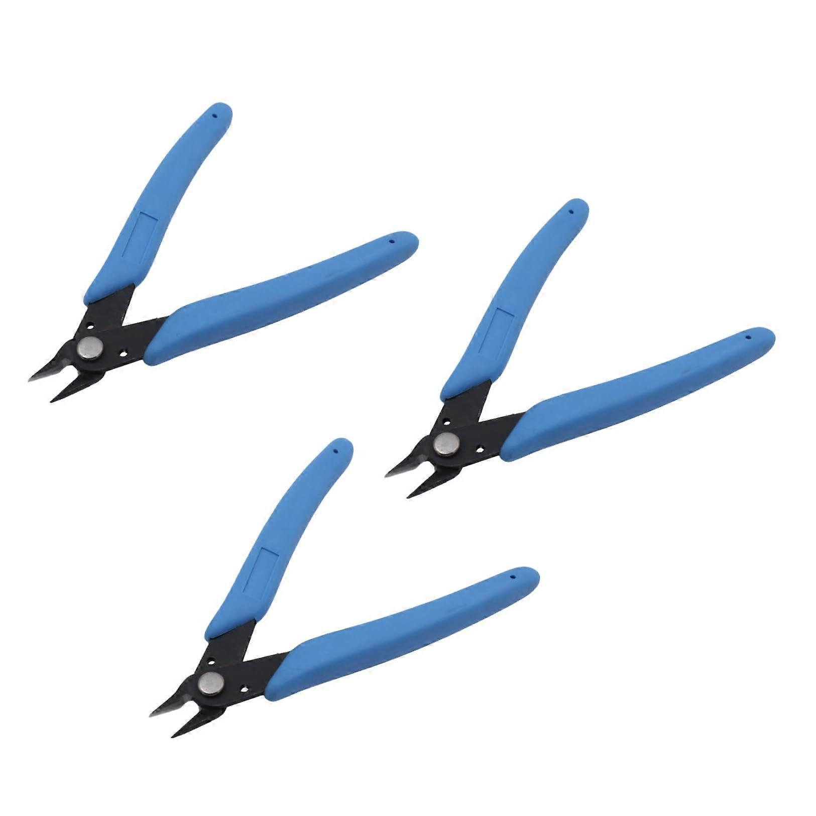 3pcs Mini Wire Cutters Set with Precision Flush Cut Pliers for Jewelry, Electronics, 3D Printer, 5 Inch