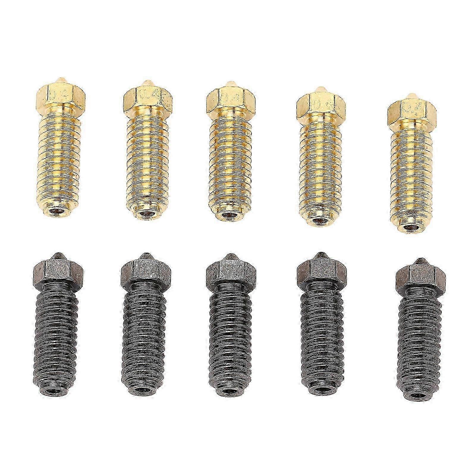 10pcs 0.4mm Nozzles for 3D Printer Kobra 3