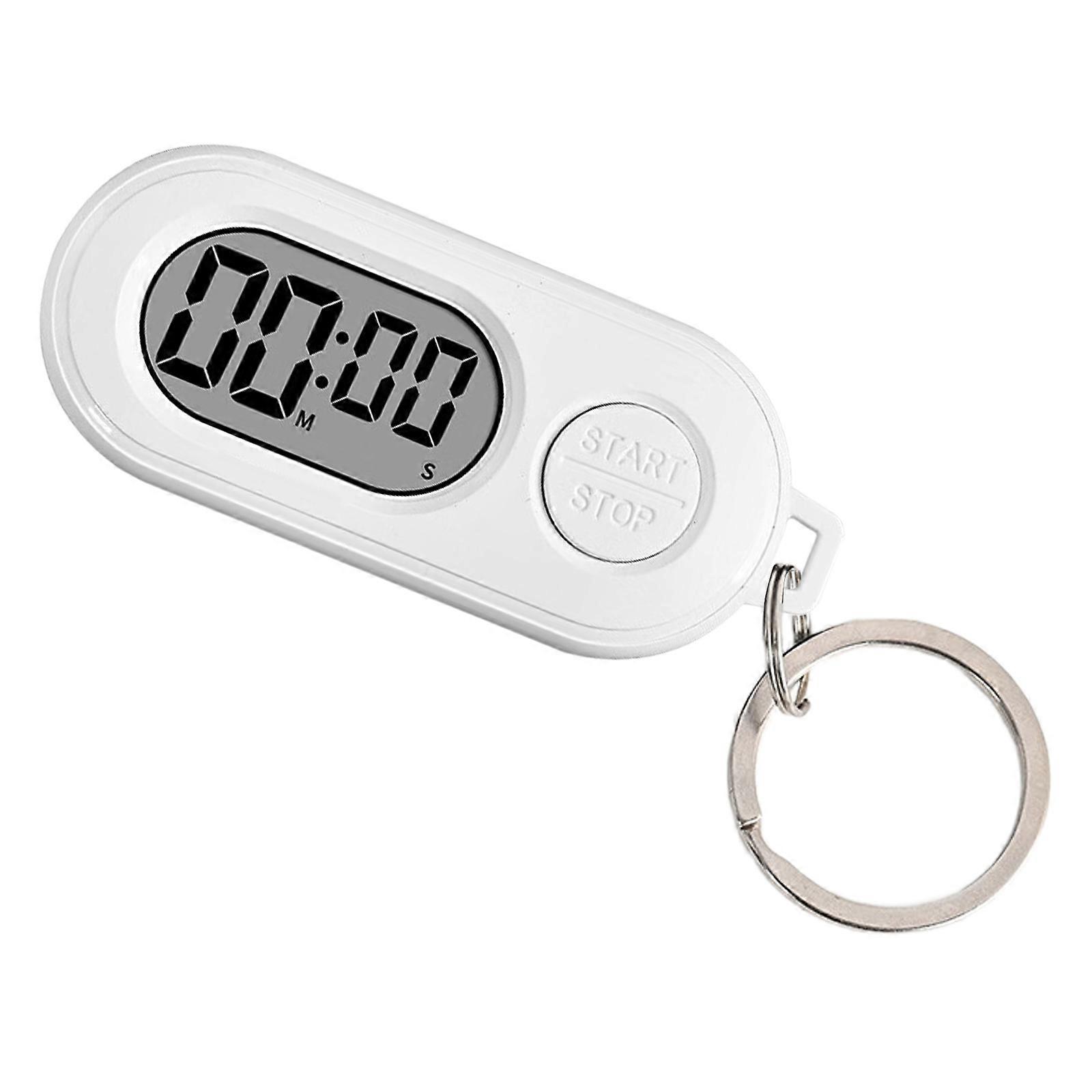 Multiple Purpose Mini Timer Versatiled Use Various Setting Kitchen Sports Camping Accurate Time Control Countdown Timer  White