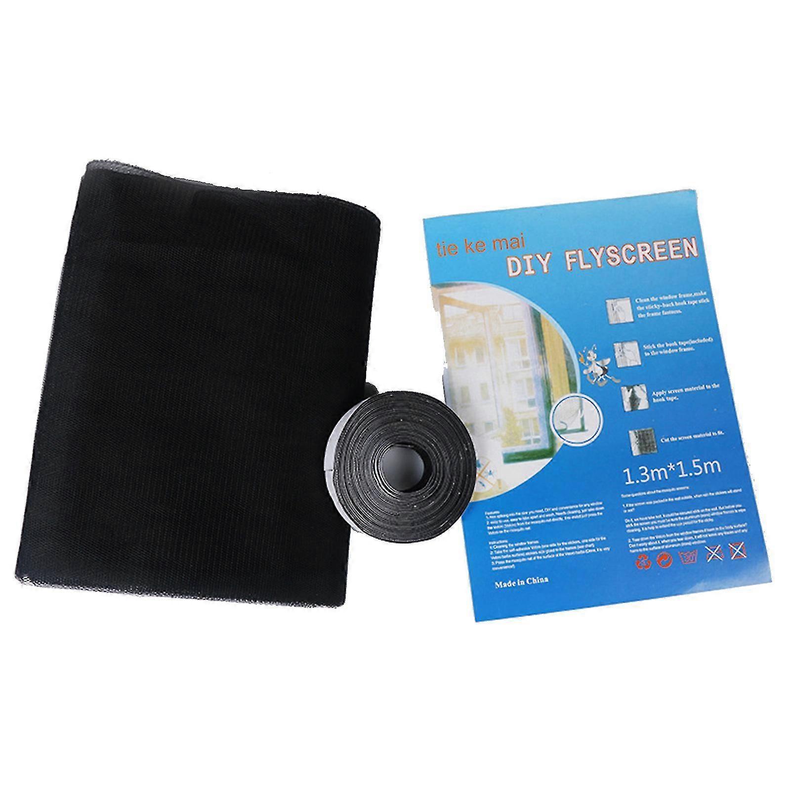 Window Screen Self Adhesive Strong Stickiness Labor-saving Anti-insects Simple Installation Transparent Gauze Indoor Diy Window Net Fine Mesh S