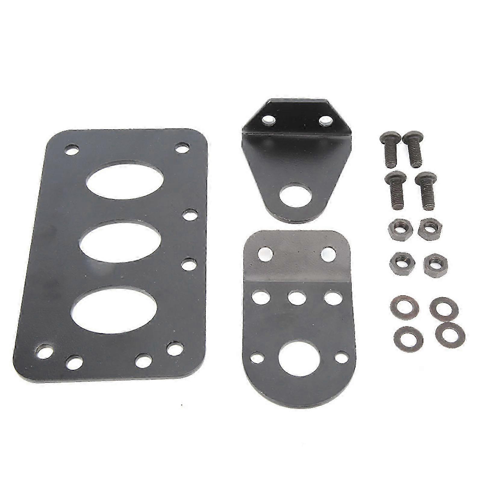 Universal Motorcycle Retro Side Mount Tail Light Holder License Plate Frame Bracket #B