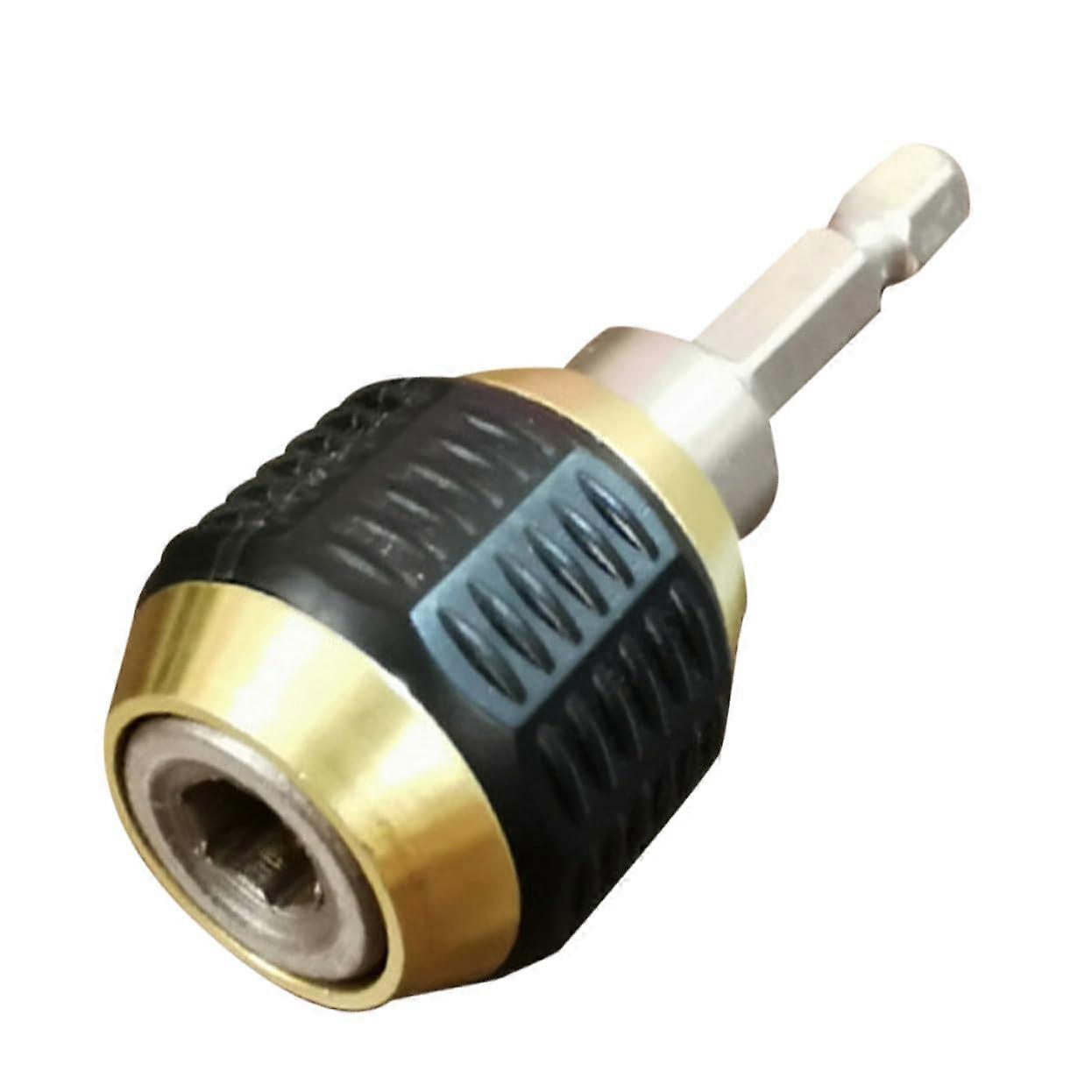 Keyless Drill Chuck 1/4 Hex Shank Adapter for Quick Bit Change and Secure Lock Mechanism