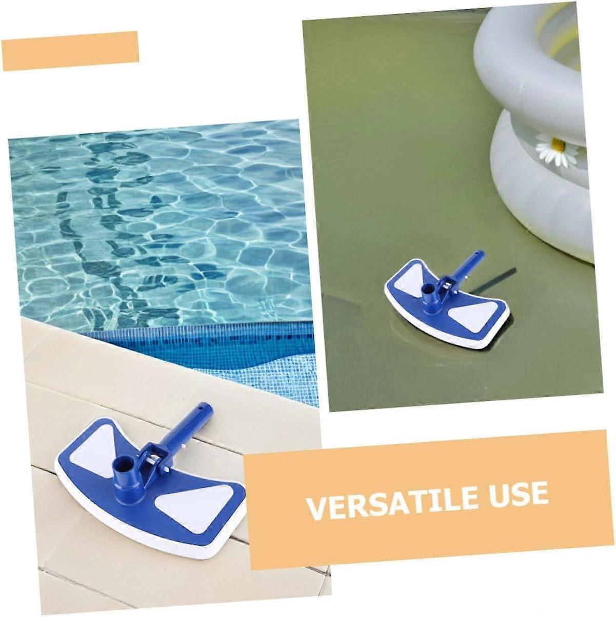 Crescent Shaped Pool Vacuum Head with Durable Bristles for Inground and Above Ground Pools