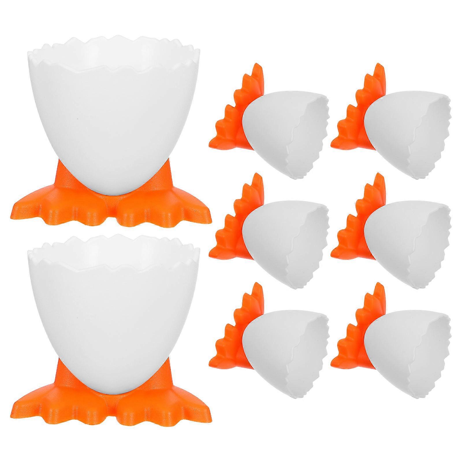 Boiled Egg Holder Household Egg Cup Feet Shape For Breakfast 8Pcs