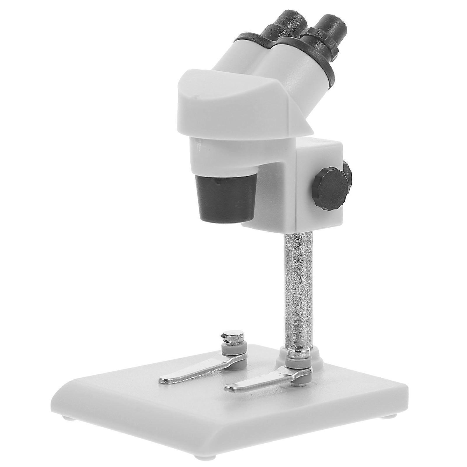 Miniature Microscope Toy for Decoration Dollhouse Accessory