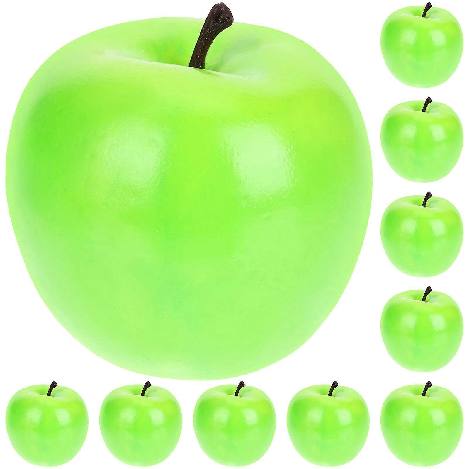 Realistic Artificial Fruit Green Foam Fruit Theme Party Decoration 10Pcs