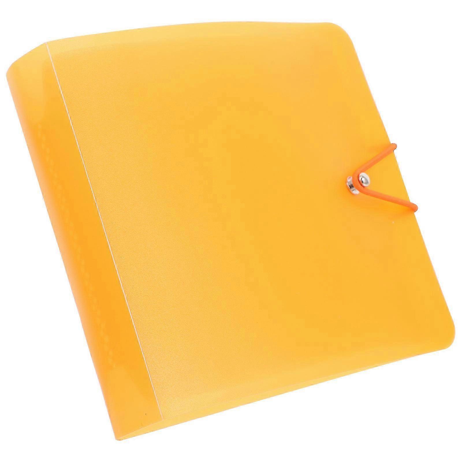 Cd Case Orange PP Material for Storage Use 2Pcs Cd Organizer Binder