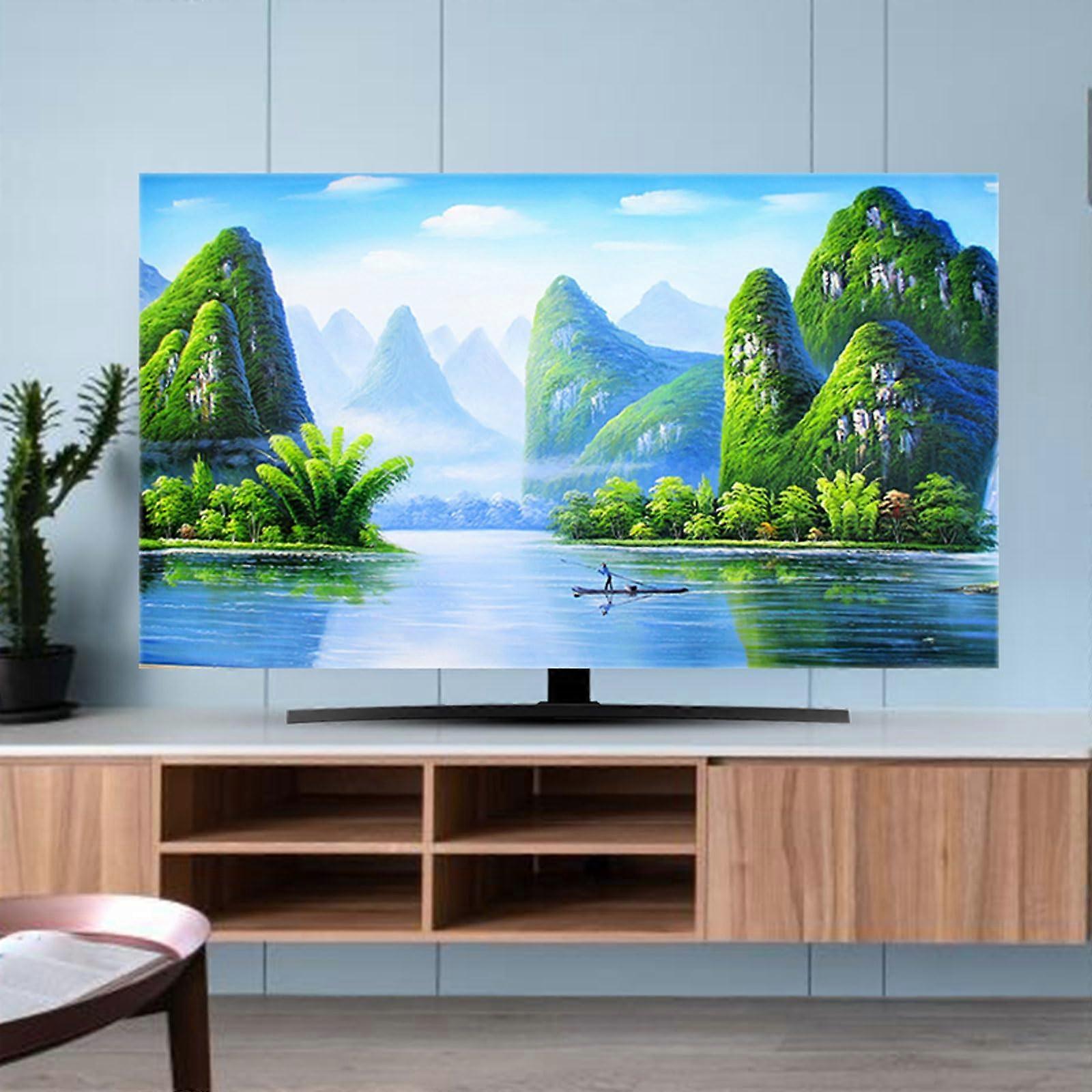 32 Inch TV Dust Cover Velvet Breathable Flat Screen Protector DustProof ScratchResistant