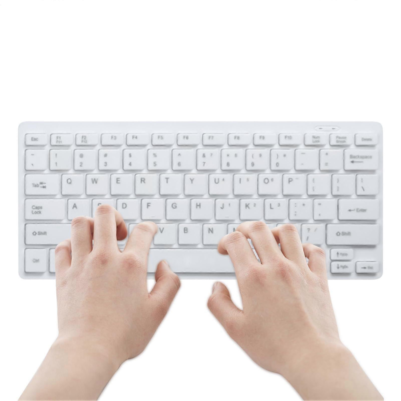 USB Numeric Keypad Slim Ergonomic Design Quiet Mechanical Typing Pad for Laptop White