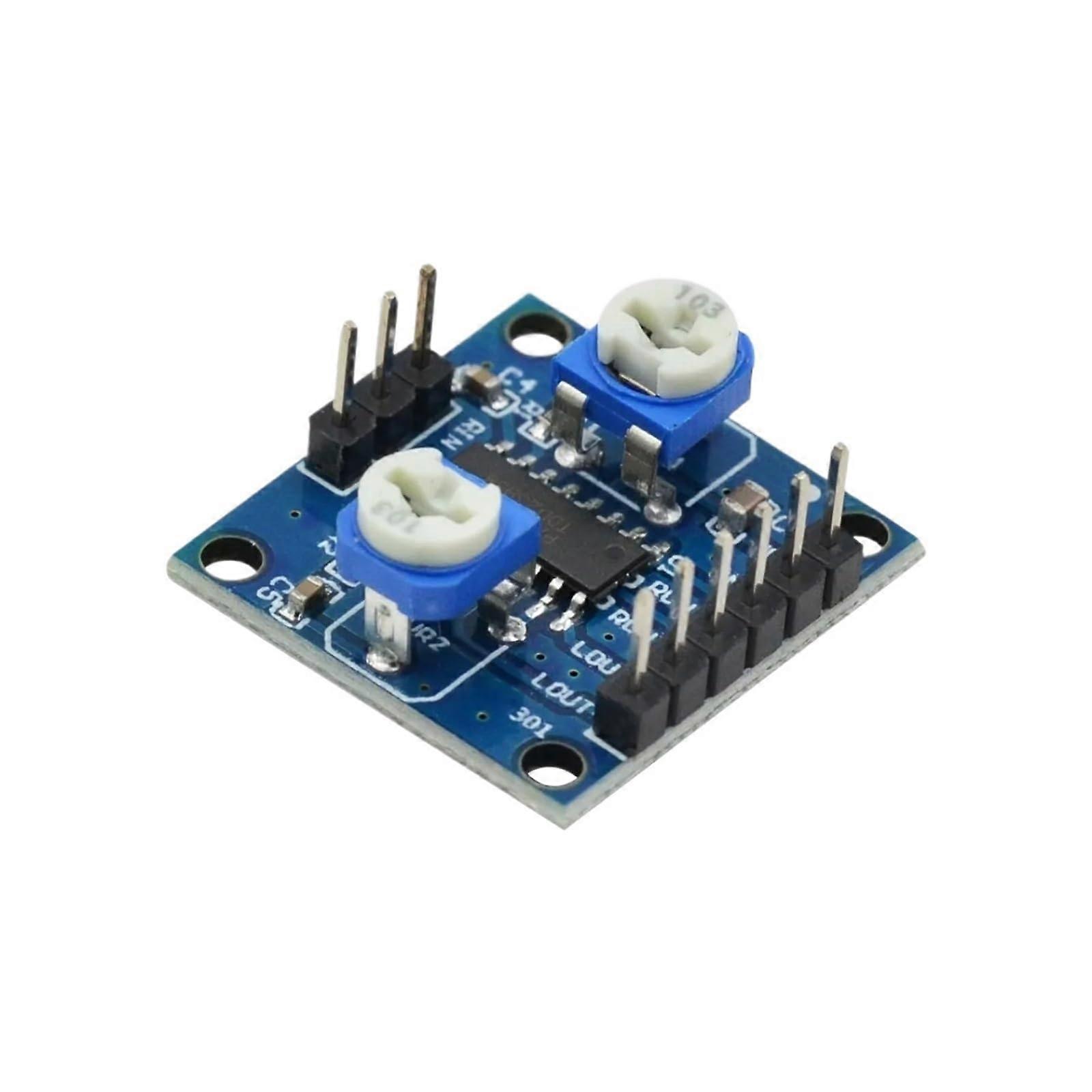 PAM8406 5W+5W Stereo Digital Amplifier Board with Volume Control, Compact Dual Channel (2pcs)