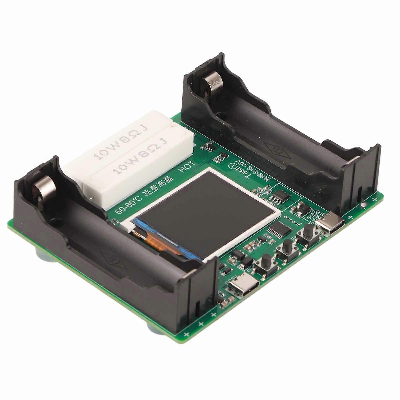 Battery Capacity Tester with Accurate Diagnostics, LCD Display, Multiple Modes for Lithium Batteries