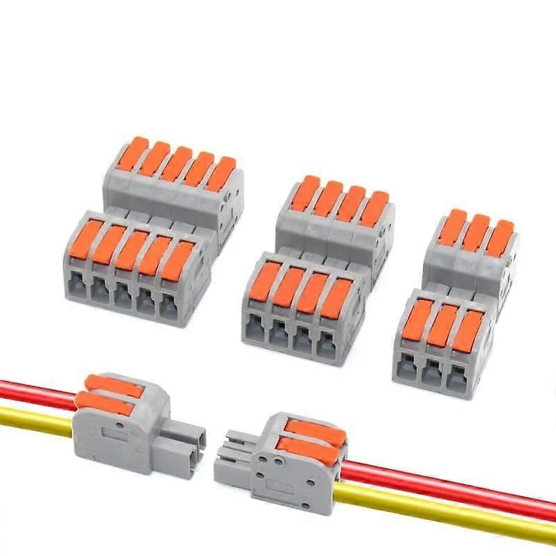Wire Connector Electrical Terminal Block for Lamp Wiring, Quick Tool Plugin 2604D1P 1PCS