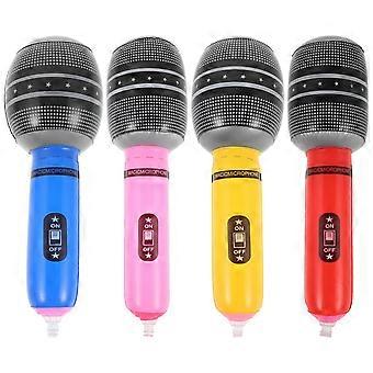 4pcs Simulation Gonflable Microphone Jouets Musique Party Favor Microphone Gonflable