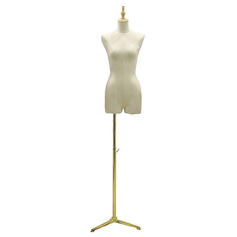 Medium Size Adjustable Height Dress Form Mannequin with Wheels and Stable Metal Base