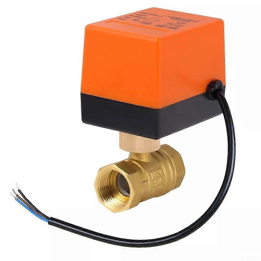 DN20 Electric Ball Valve Brass Motorized IP54 Waterproof 2Wire Connection Dustproof Dripproof