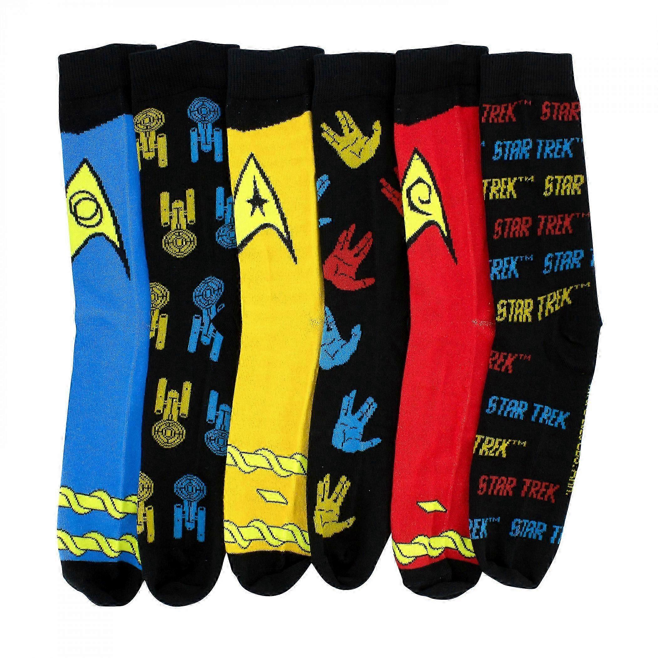 Spock Assorted 6-Pack Crew Socks