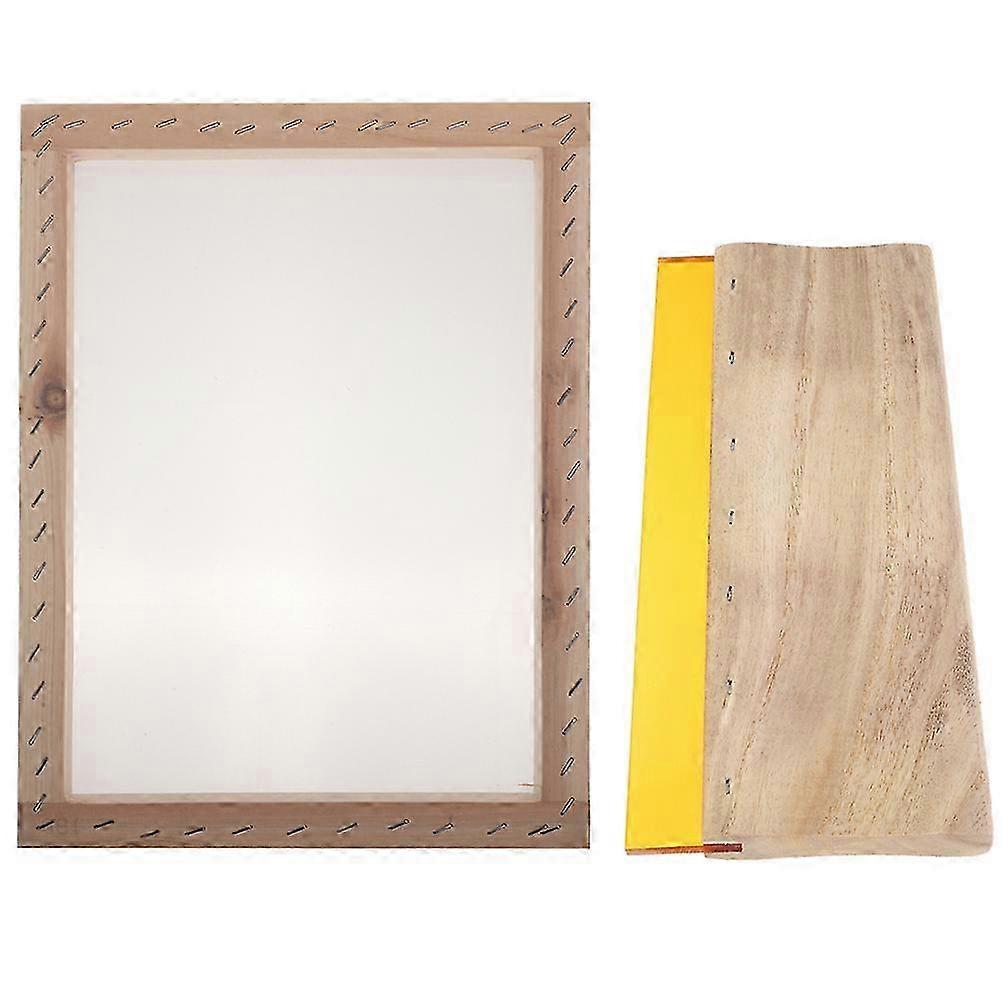 Wood Handle Printing Tool for Textile Printing and Featuring Practical Compact Style 1 Set