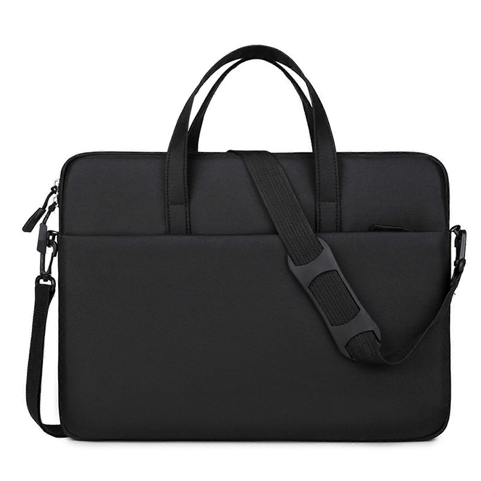 Shockproof Laptop Shoulder Bag with Plush Lining and Removable Strap for 1315 Inch Notebooks