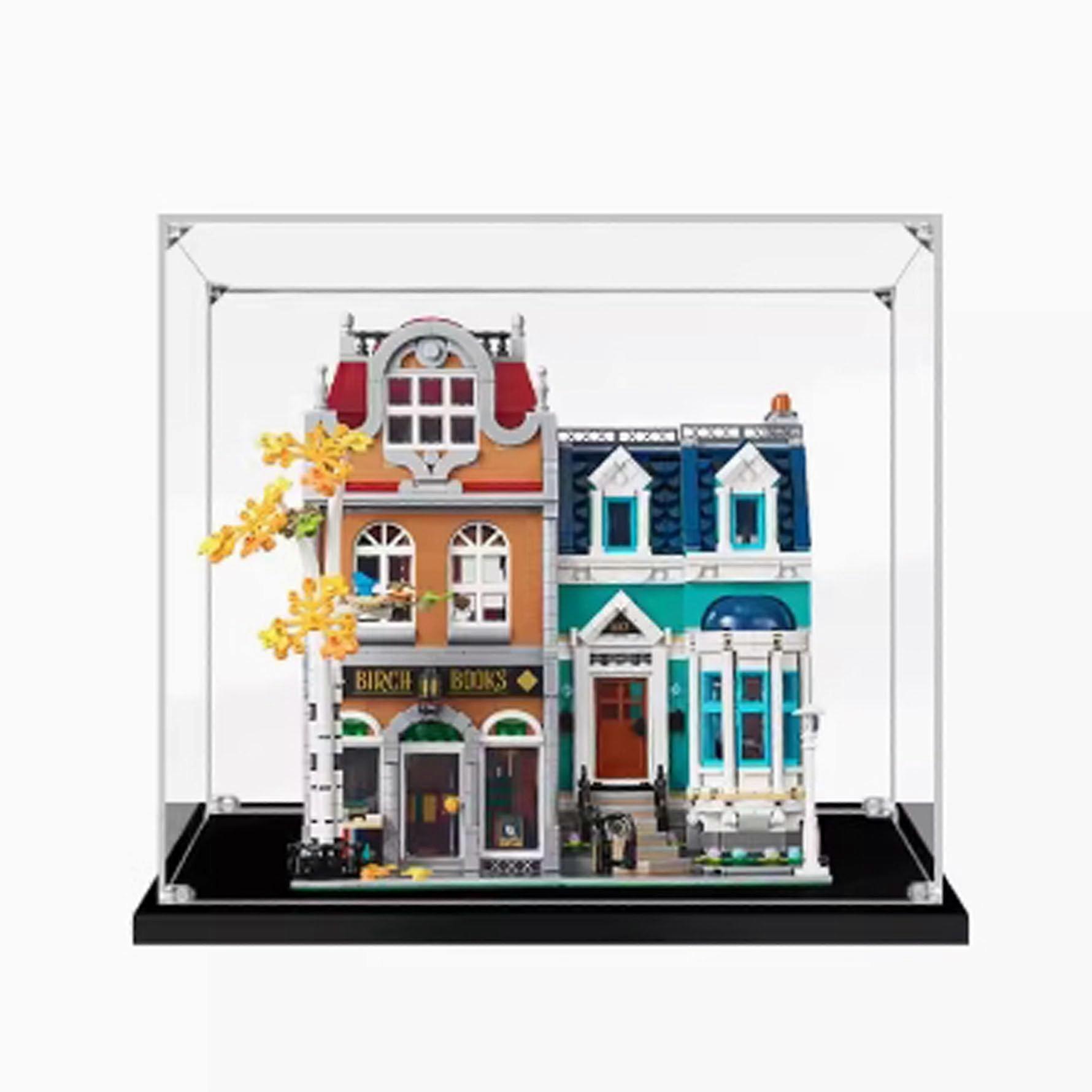 Bookstore Display Case Dustproof Clear Acrylic Box for  10270 with Laser Cut Panels