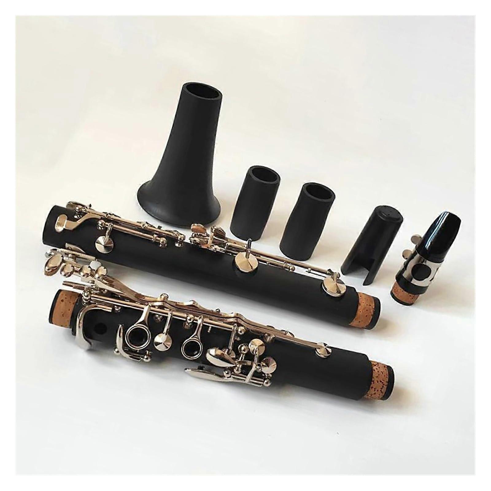 Bb Clarinet 17 Key Bakelite Student Clarinet with Case, Warm Tone and Responsive Key Action