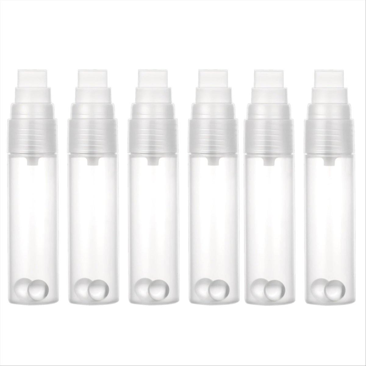 6Pack Paint Pens Empty Refillable Markers Flat Head Graffiti Markers