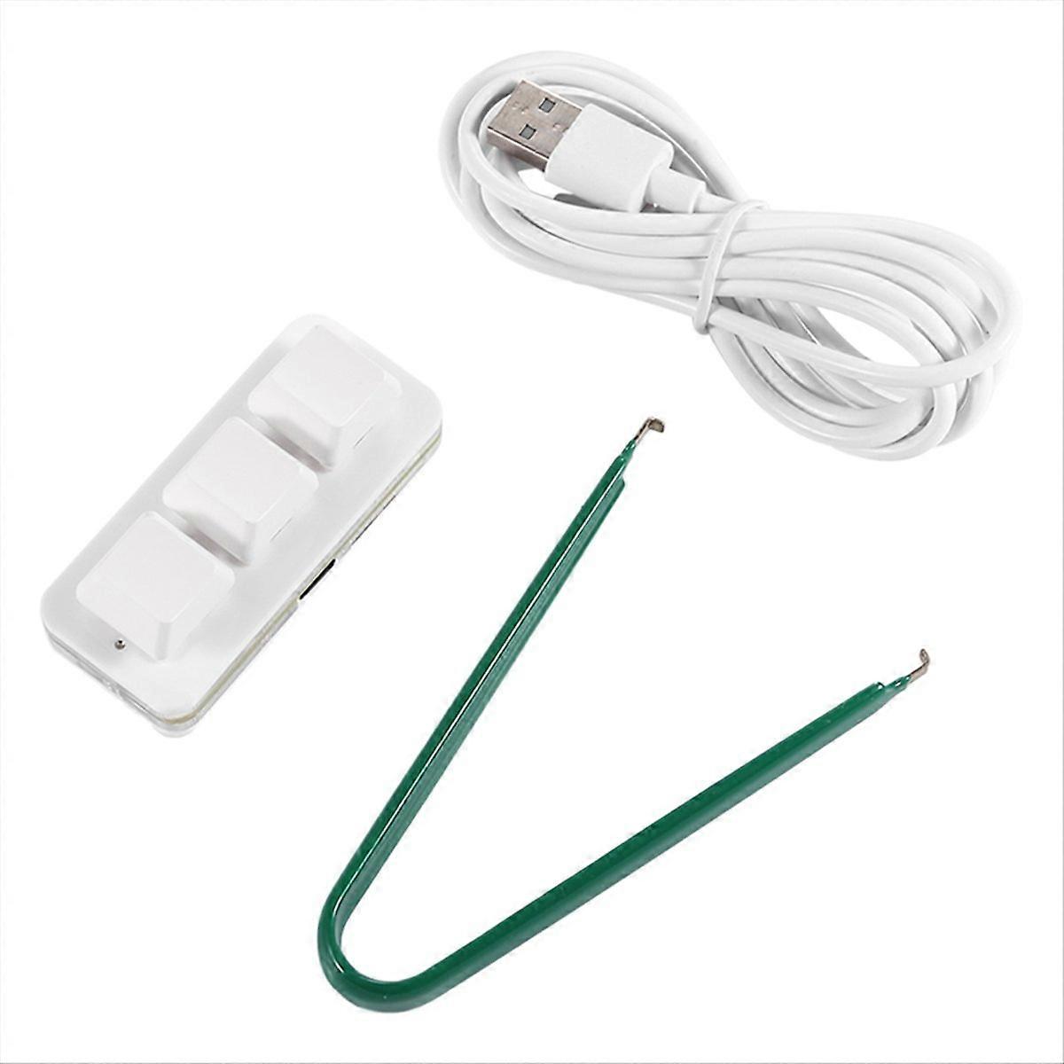 3 Keys Custom Mini Keyboard Copy Paste Cut Select All Enter White