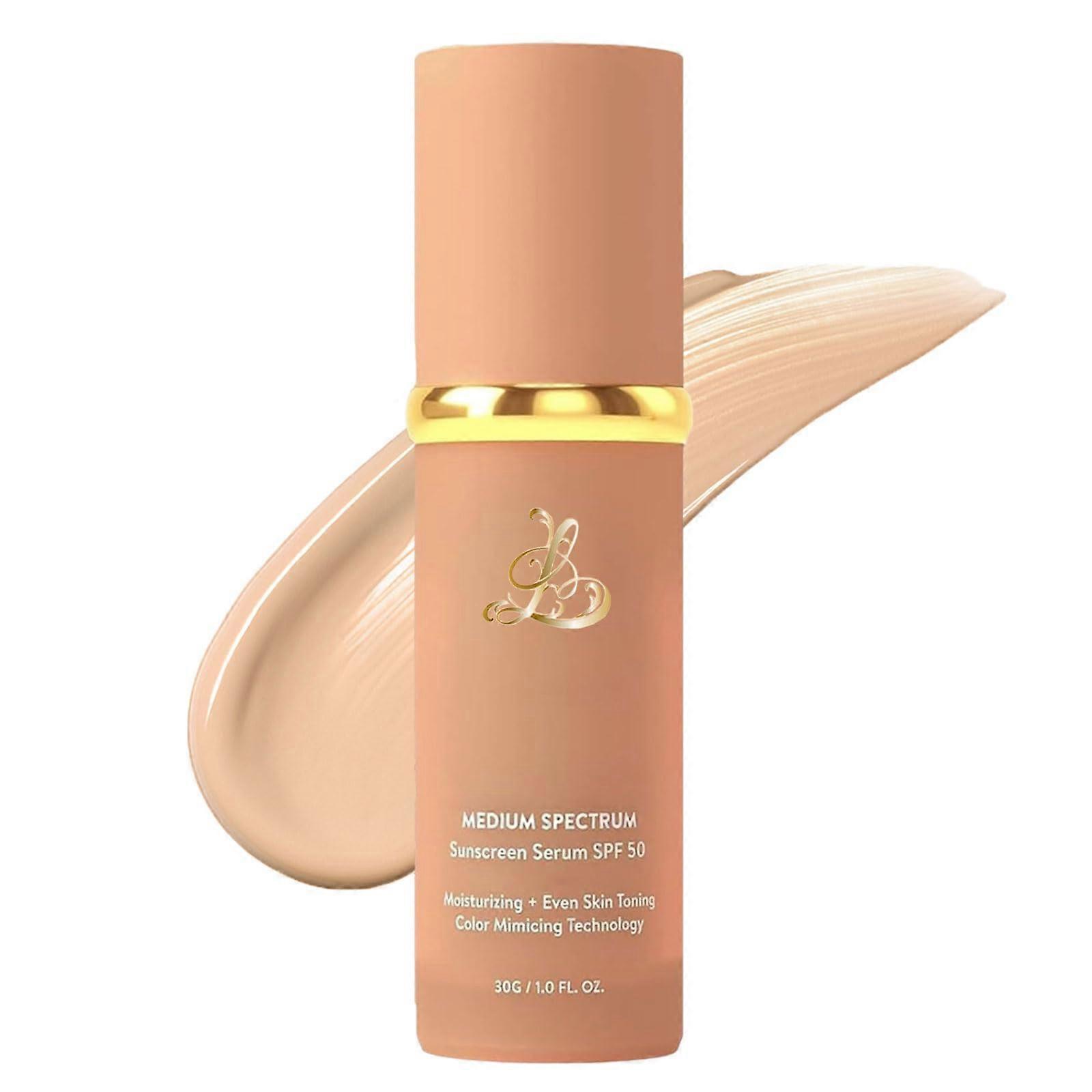 Hydrating Foundation with SPF 50+ Full Coverage Liquid Makeup, Sweat Resistant Lightweight Formula