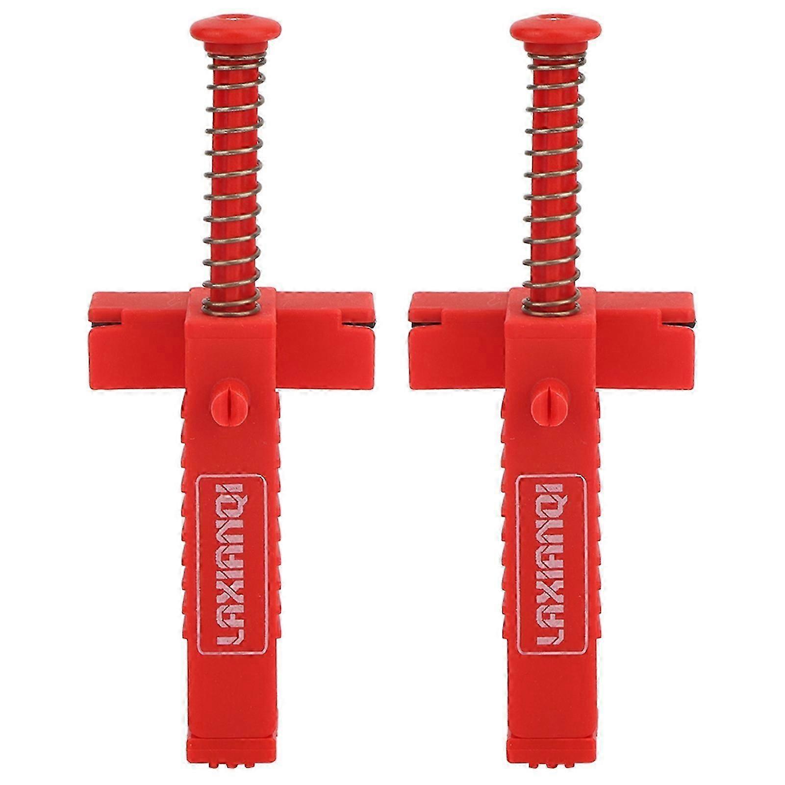 2PCs Brick Liner Plumber Tools Leveling Measuring Tool Hardware Accessory Red PlasticRed Brickwork Line Puller Edition 0228