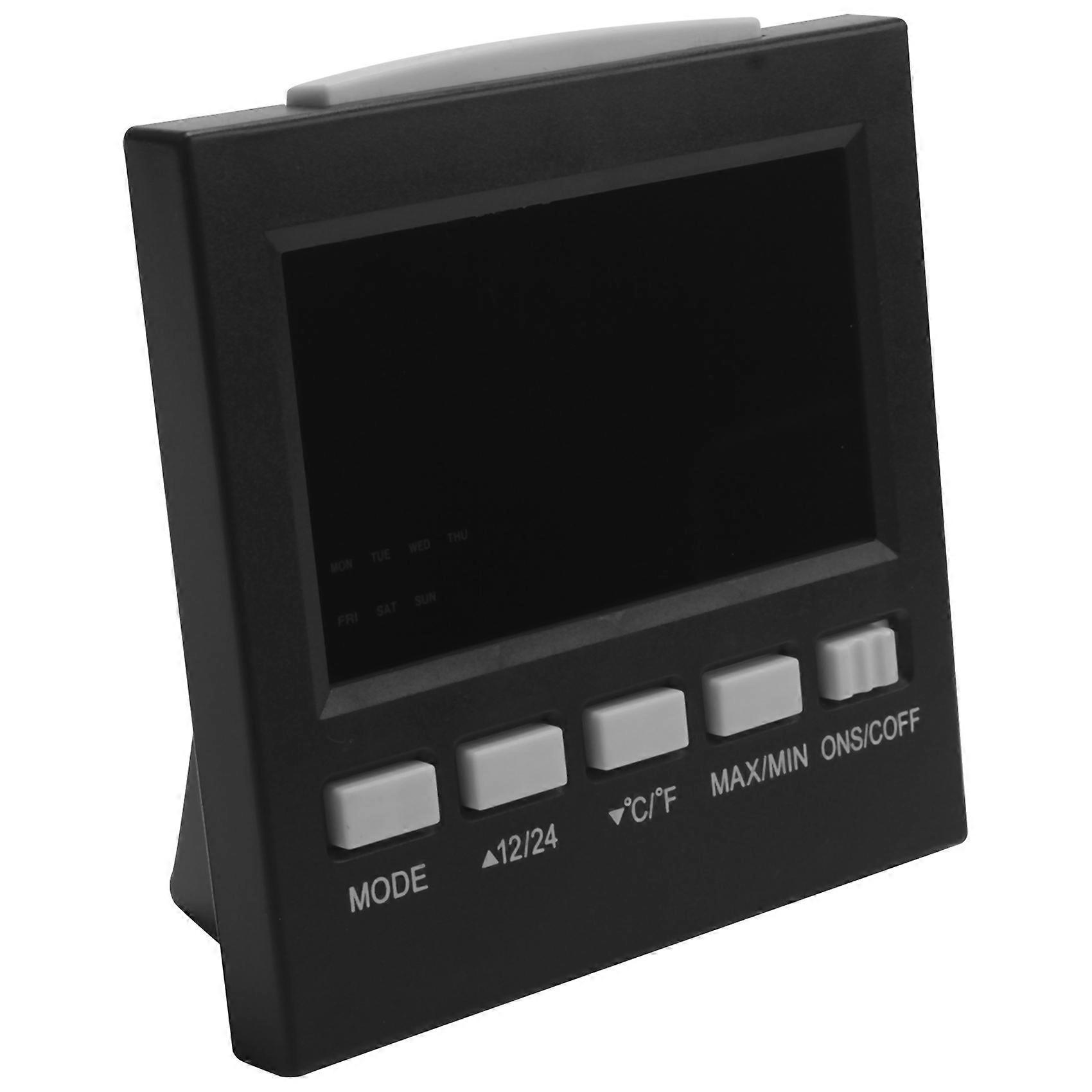 LCD Digital Hygrometer Thermometer Temperature Humidity Meter Room Indoor Clock