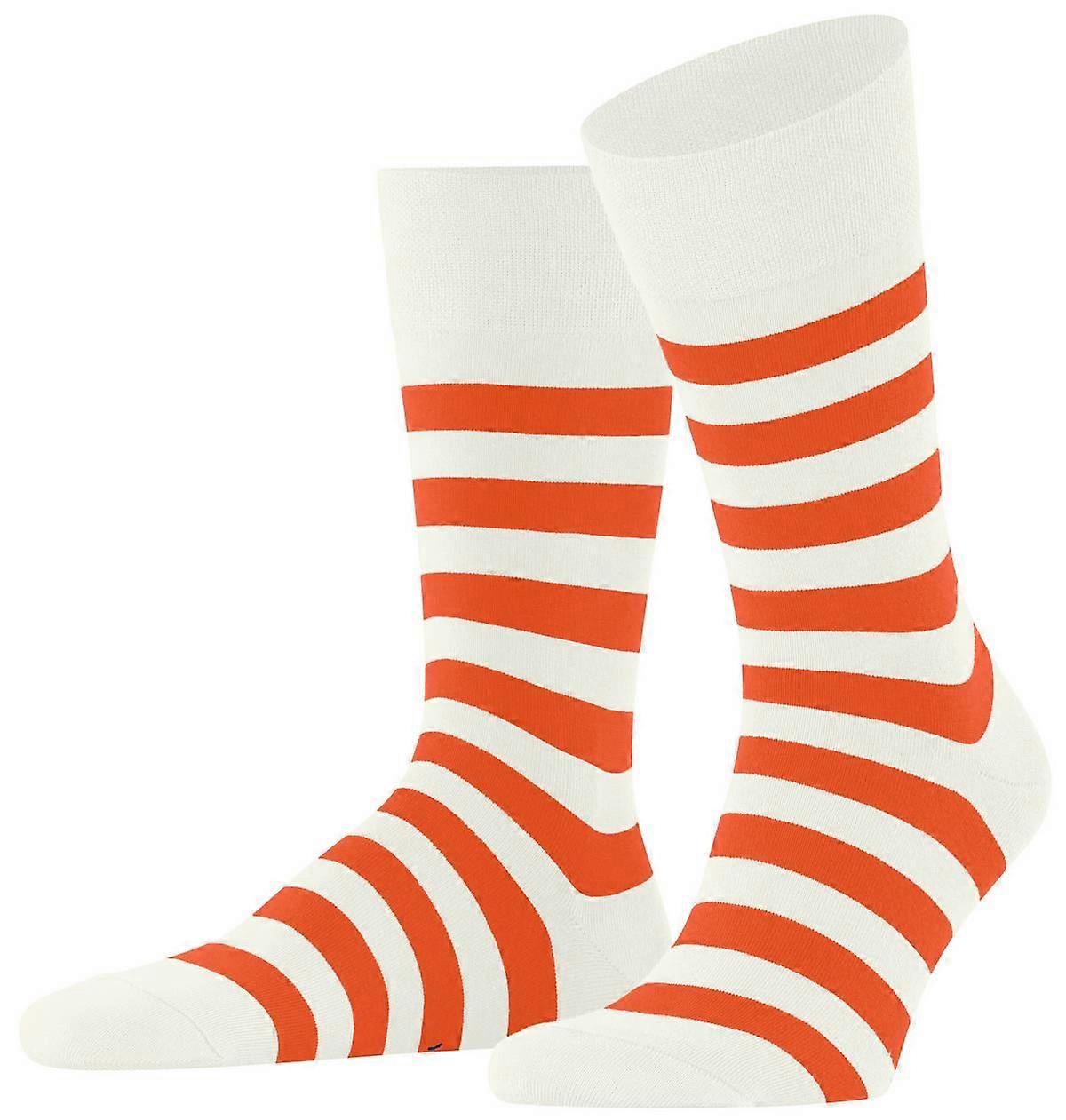 Falke Sensitive Mapped Line Socks - White/Orange